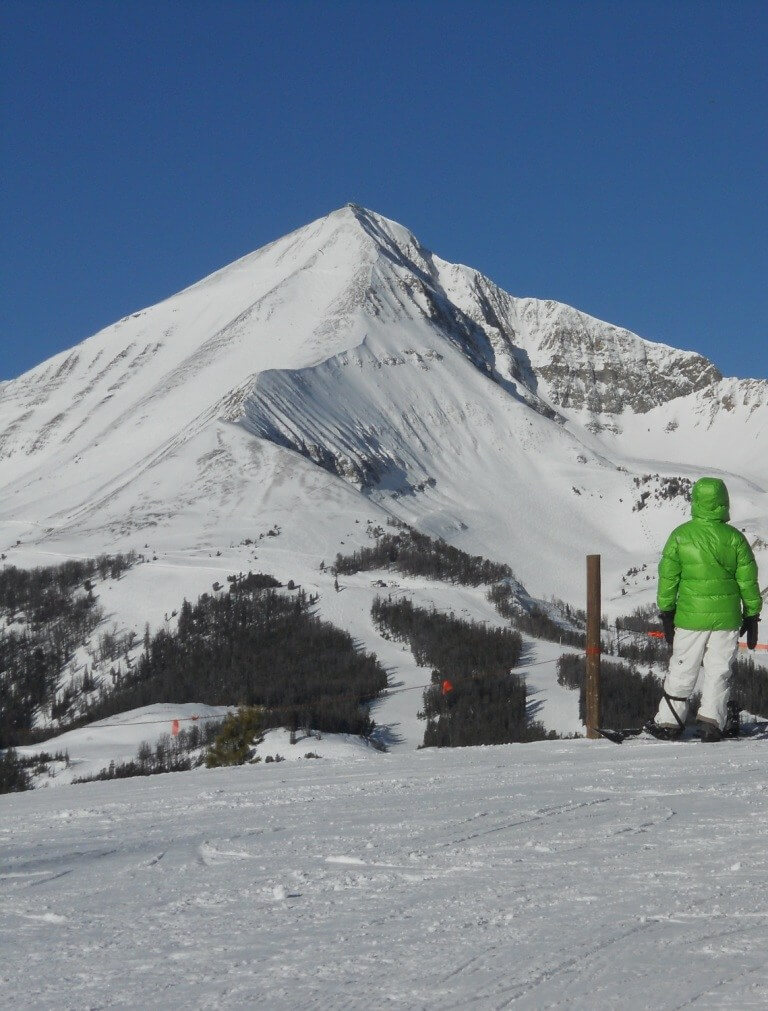 Big Sky Montana Lone Peak snowboarder plan for best ski trip ever