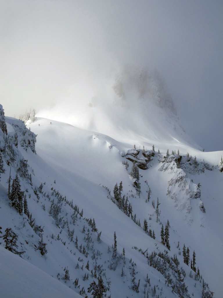 Mt Baker in the clouds