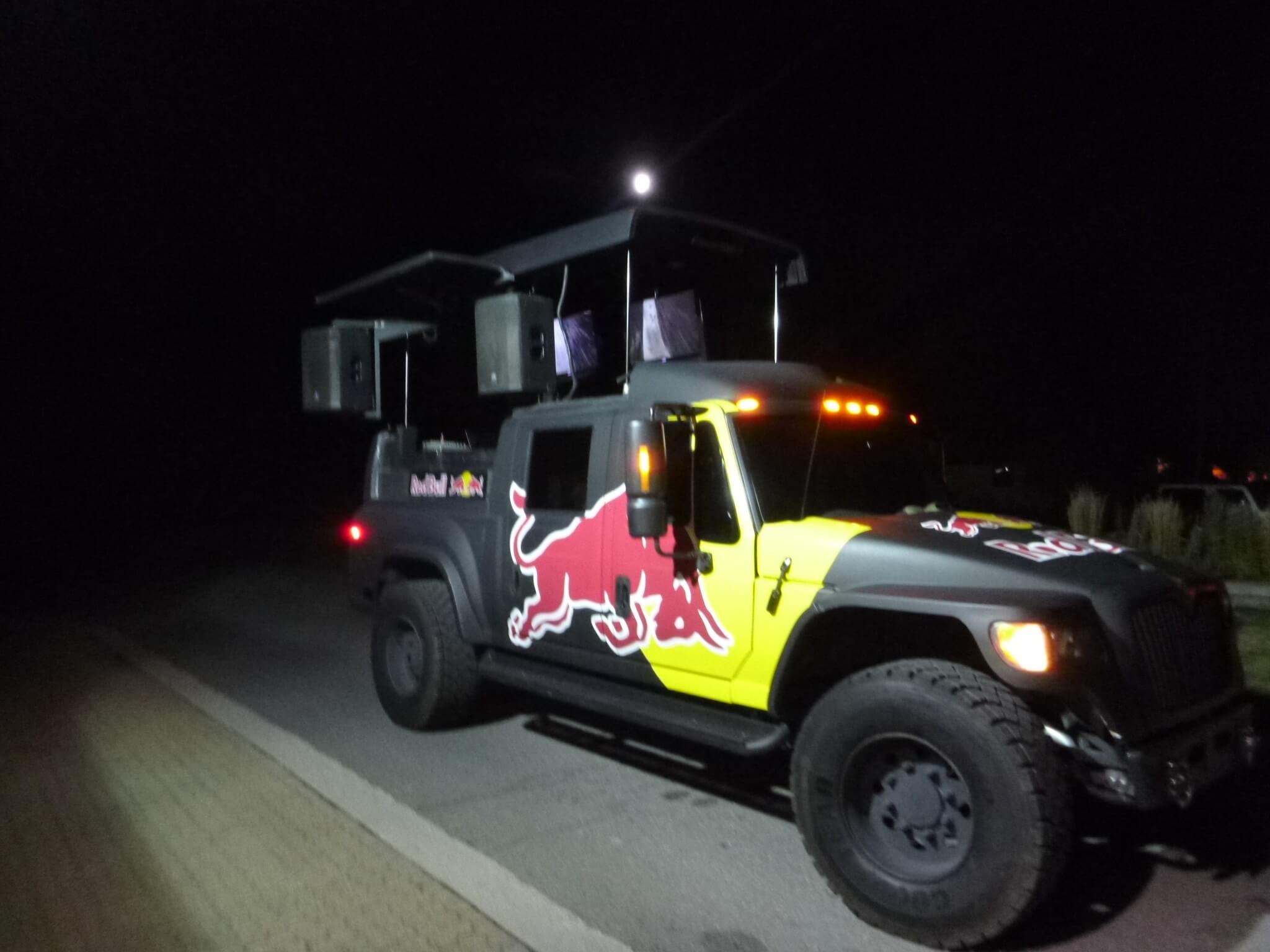 Red Bull truck at Volcom Mr Plant Premiere