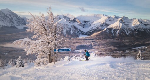 front side of Lake Louise Ski Resort