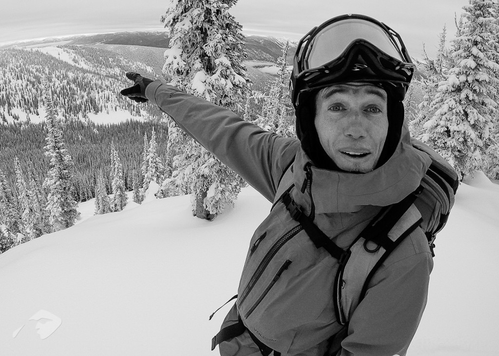 Joaquin catskiing guide at Baldface Lodge on the Powder Highway