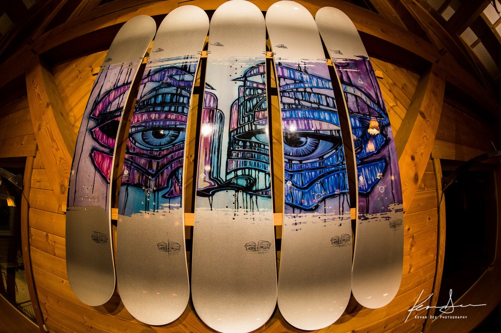 One of the few full collections of this famous Burton board in memory of Jamil Khan. Image taken by Kevan Dee