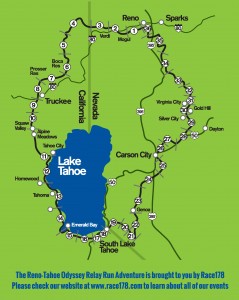 Reno Tahoe Odyssey map