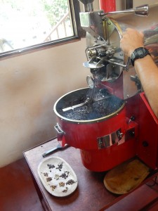 Dark roast finishing.