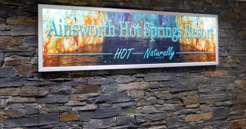 Ainsworth Hot Springs Welcome Sign