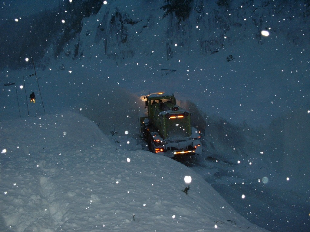 Snow Removal on Snoqualmie Pass - Photo Courtesy WSDOT