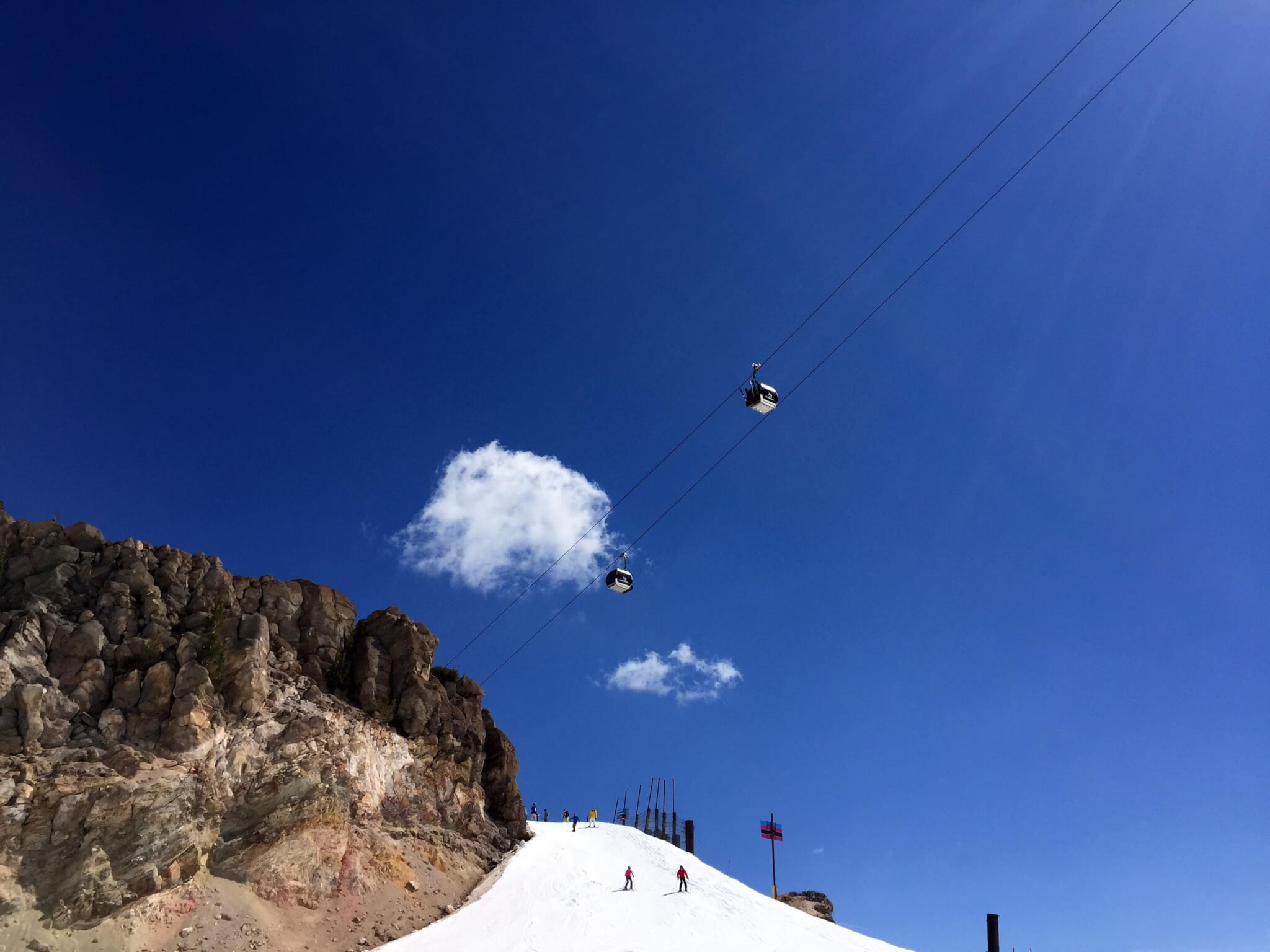 Mammoth Mountain Gondola Summer Snowboarding