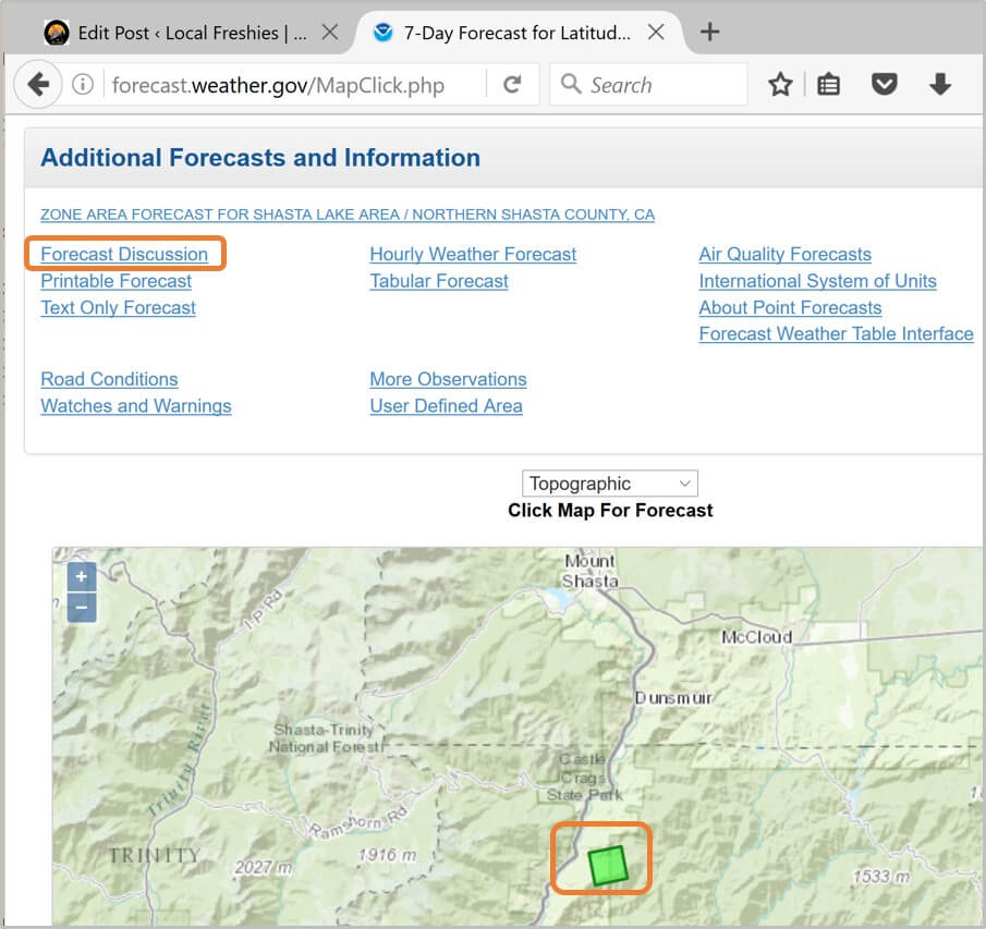 National Weather Service Hiking Tip