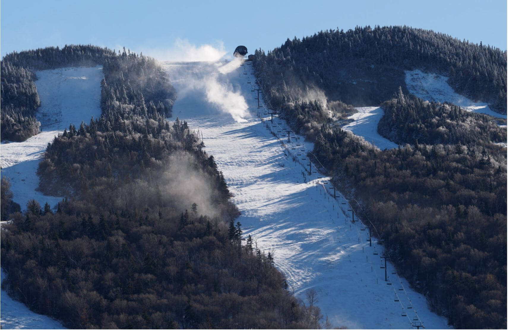 snowmaking at Killington one of the earliest ski resort openings