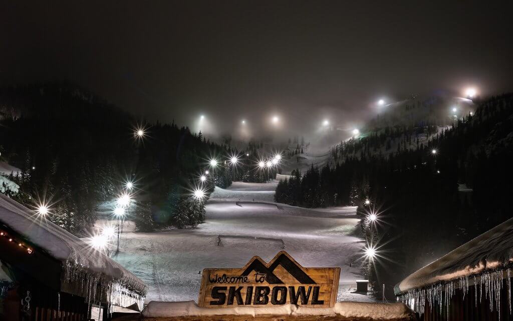 Guide to Mt Hood's Ski Resorts Skiing at night at Mt Hood Skibowl West