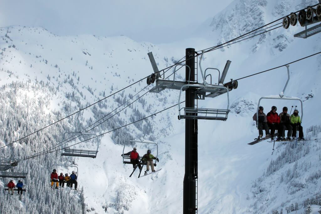 historic winter storms at Ski Resorts Chairlift Mt Baker Ski Area