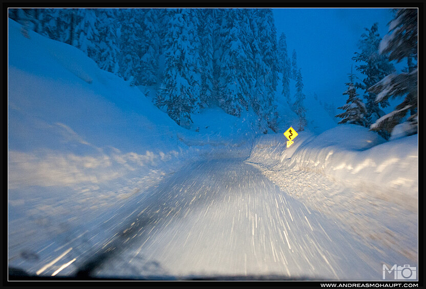 Most Dangerous Roads to Ski Resorts Mt Baker Highway blizzard