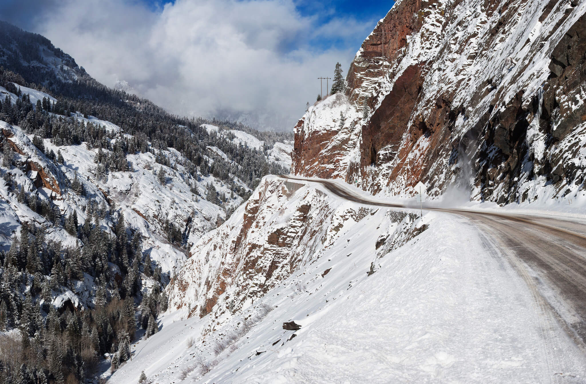 red mountain pass colorado winter driving at its finest