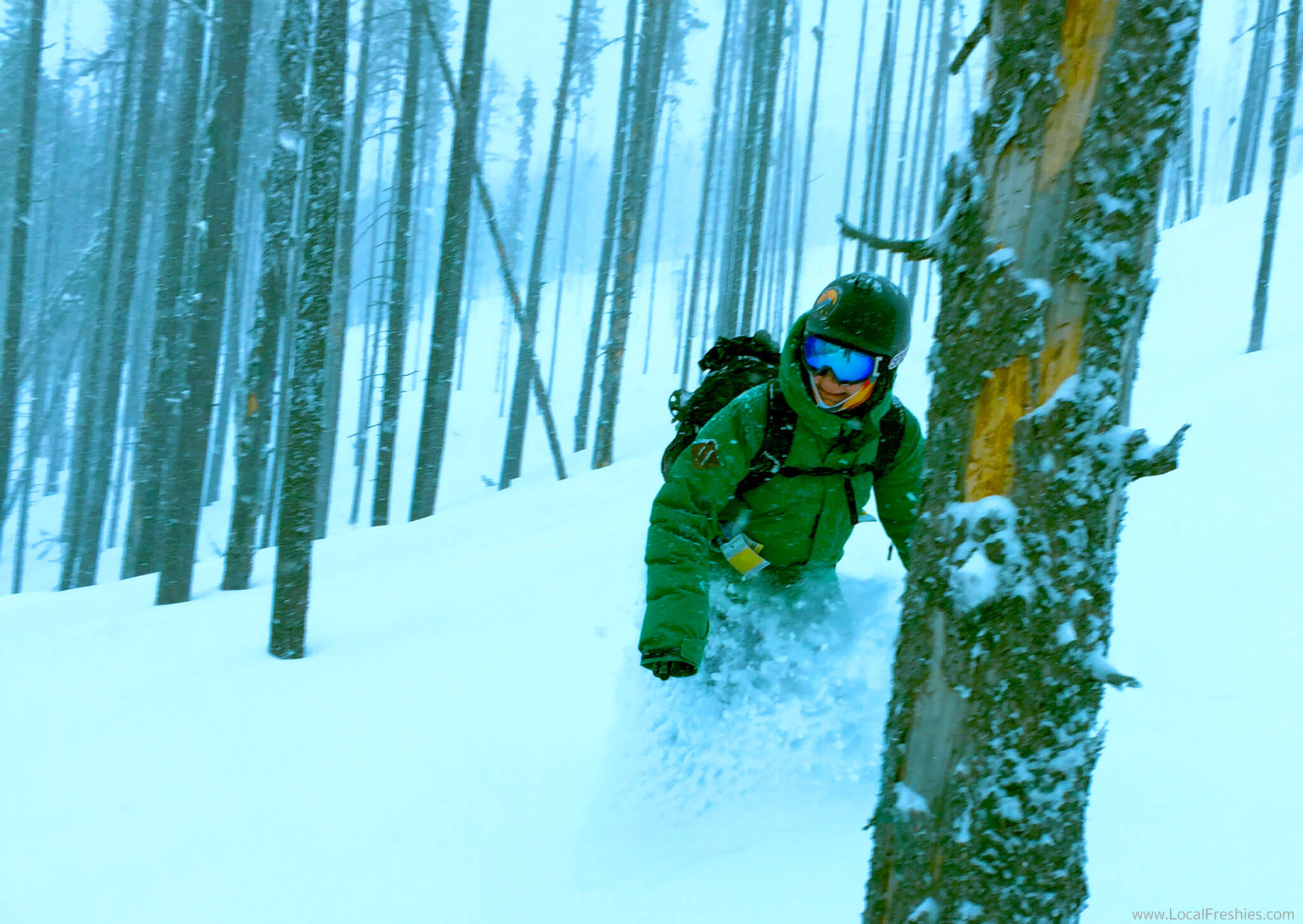 backcountry skiing Lookout Pass splitboarding Wallace Idaho