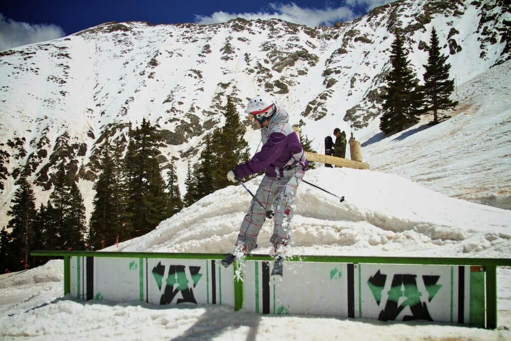 Arapahoe Basin Colorado A-Basin best spring skiing rail shredding