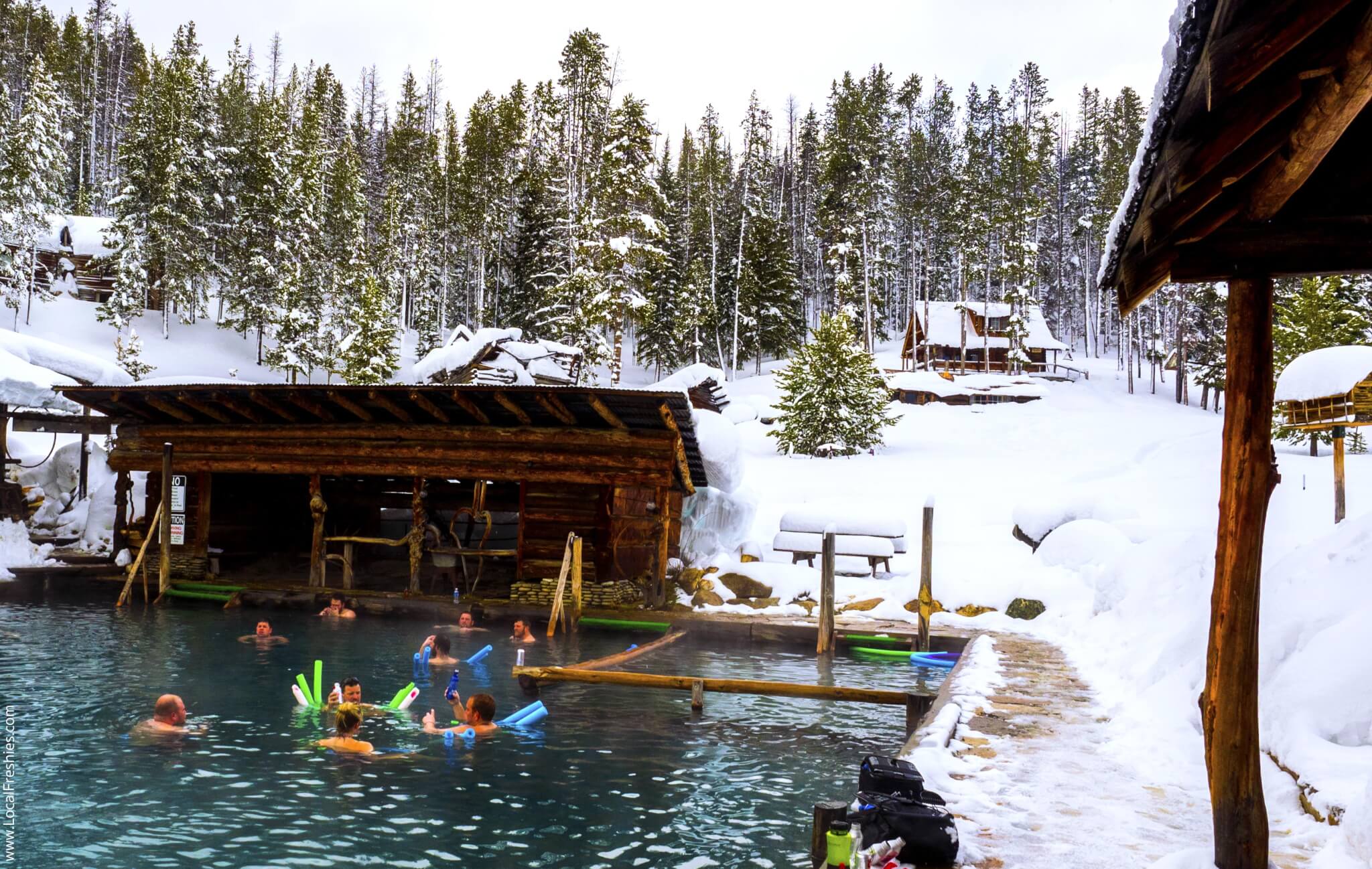 McCall Idaho Brundage Burgdorf Hot Springs Pool Winter