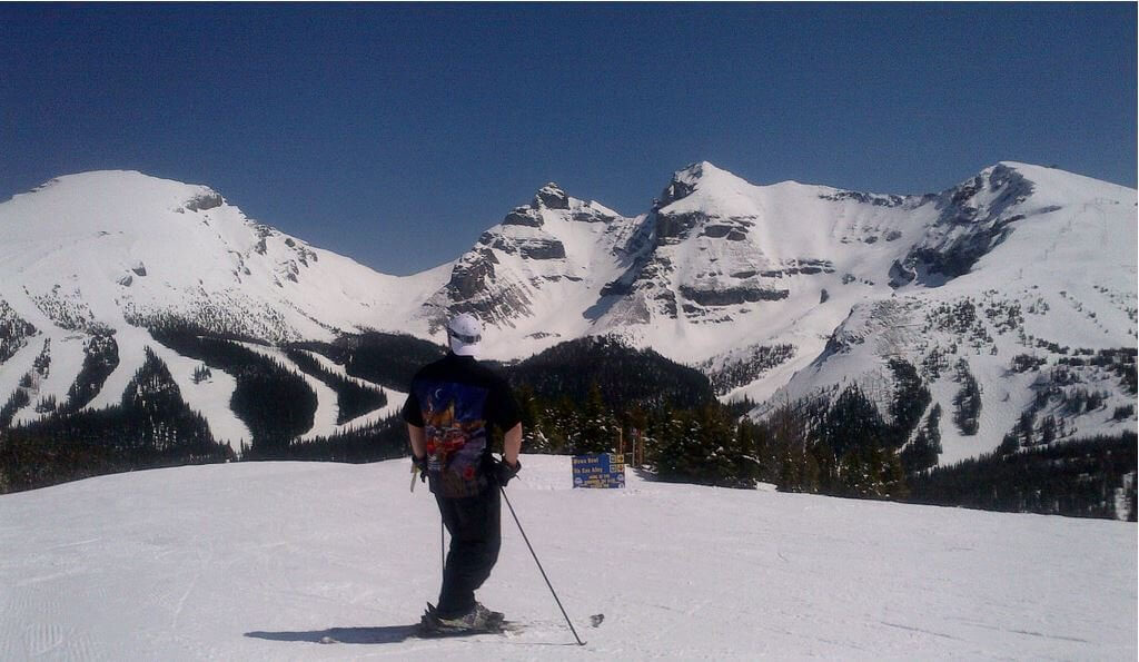 Sunshine Village Alberta Canada best spring skiing View