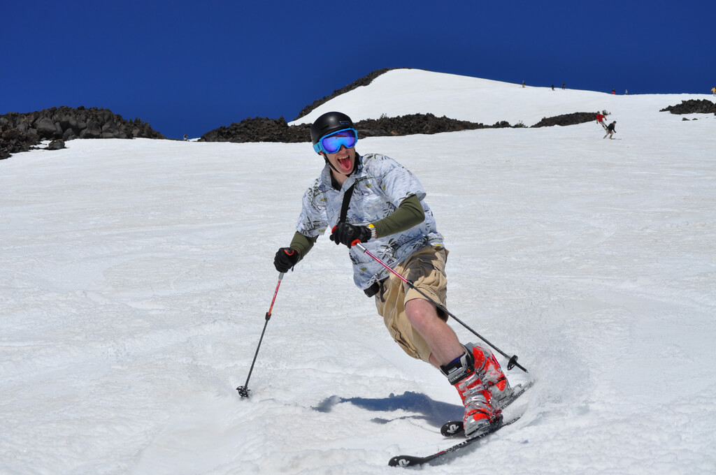 Mt Bachelor open on July 4th Mt. Bachelor Summit Dormant Volcano summer skiing snowboarding 