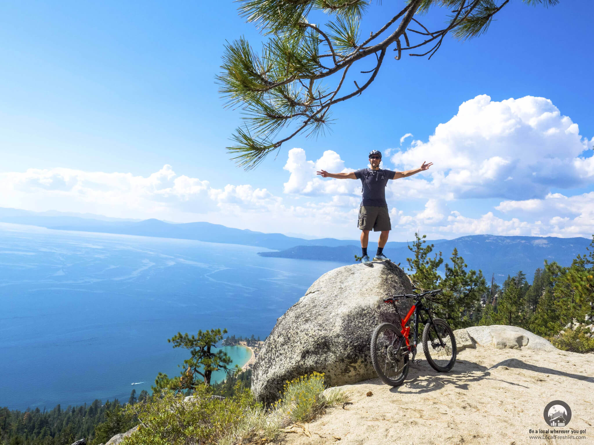 Lake Tahoe Hegyi kerékpárút Útmutató A Szűkítő Incline Village, Nevada