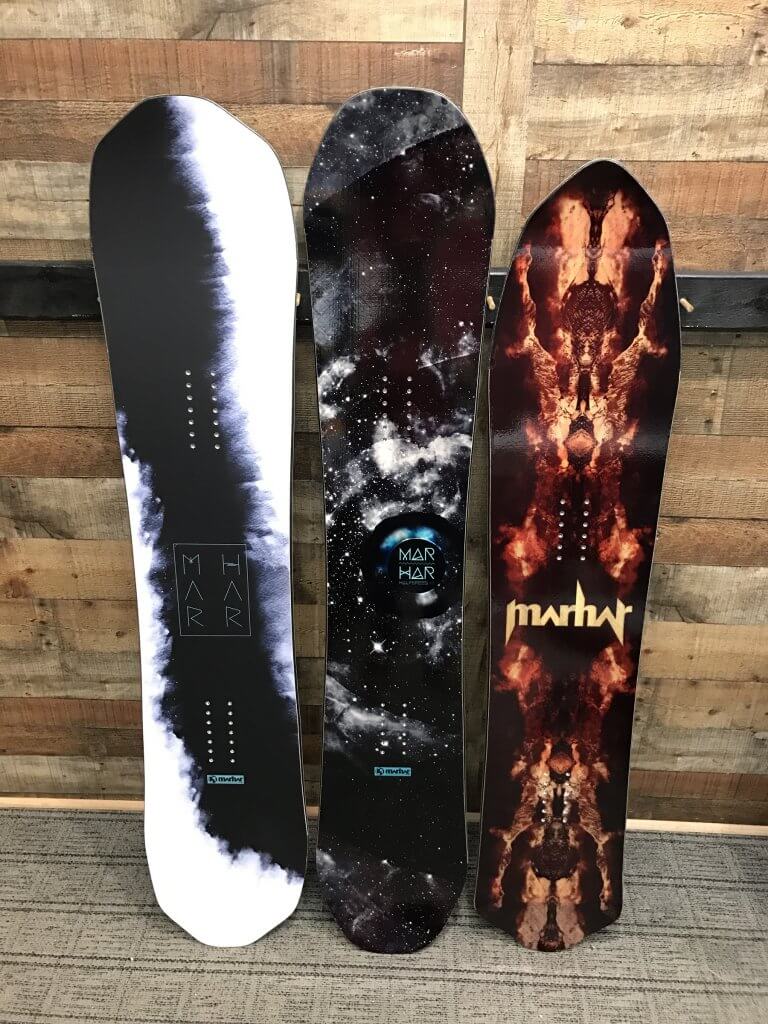 Marhar Snowboards made in the US 2017 Granville Michigan snowboard manufacturer