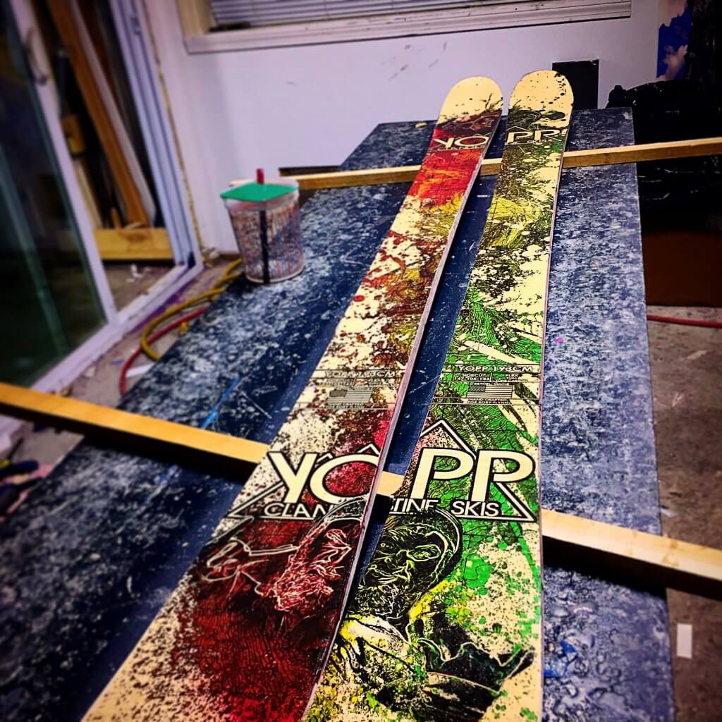 Skis made in the US Yopp Skis Bethel Maine Manufacturing