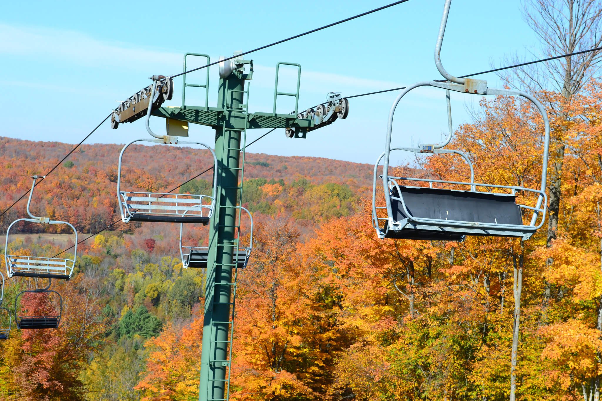 Otsego Ski Club Fall Foliage Lower Peninsula Michigan