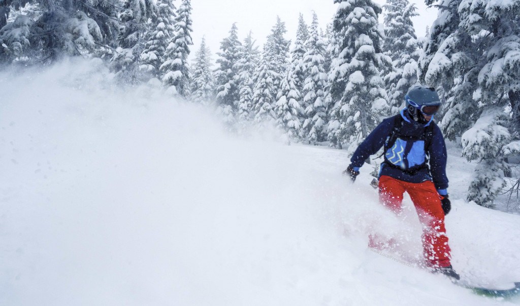 Snowboarding at Silver Mountain