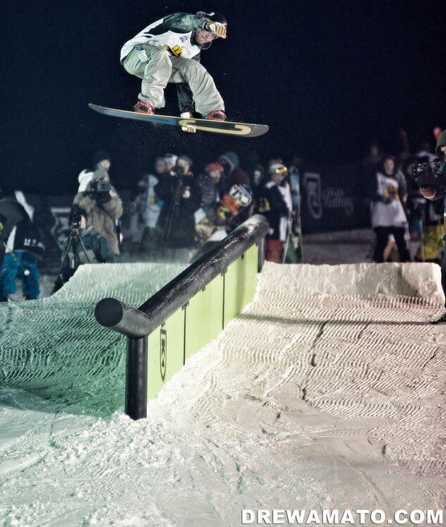 Drew Amato Rails 2 Riches Killington Grassroots Snowboard Contests