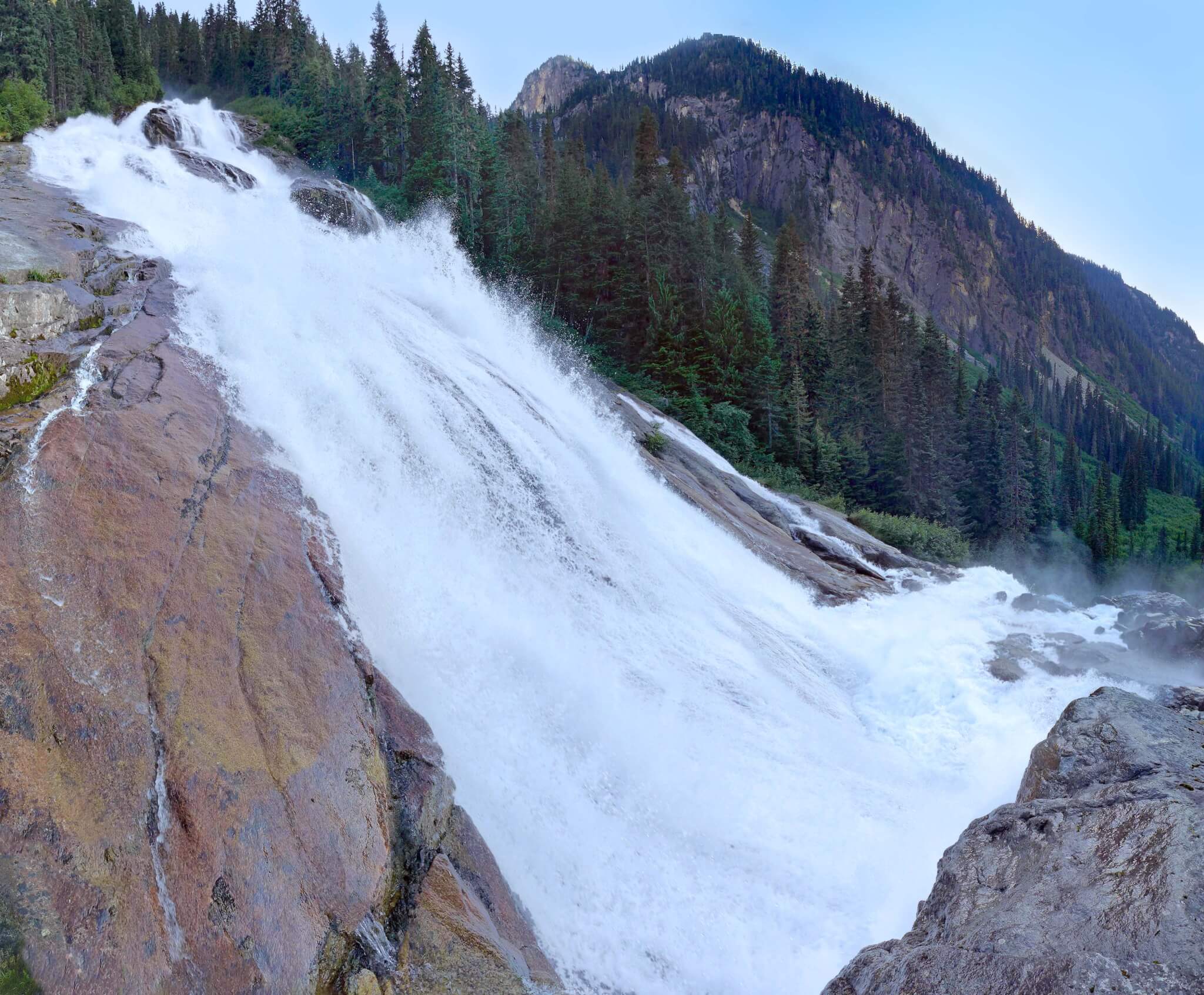 Depot Creek falls panorama Chilliwack