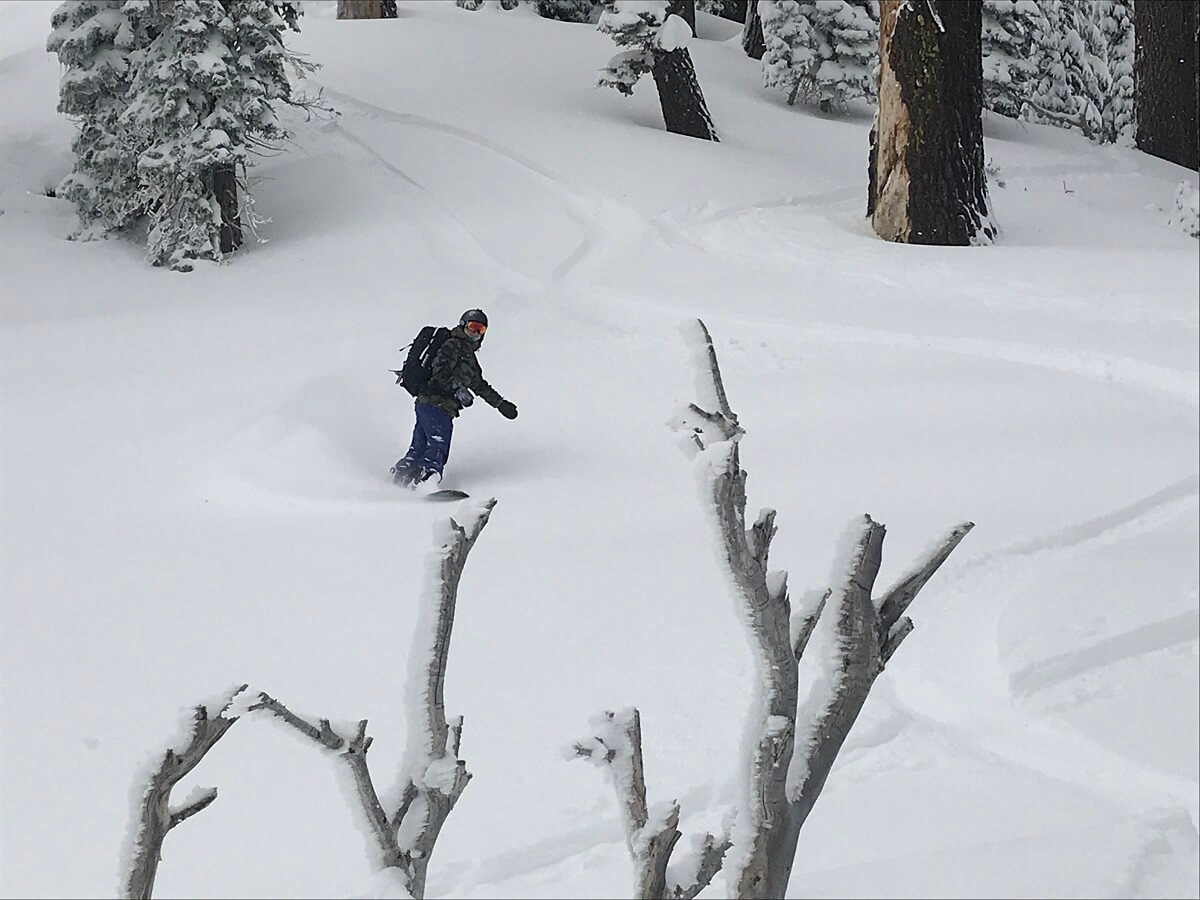 Backcountry Snowboarding Lassen National Park Mt Lassen Winter