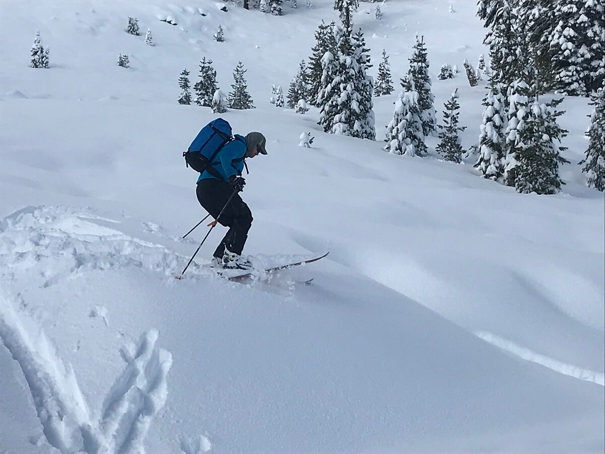 Backcountry Skiing Lassen National Park Mt Lassen Winter Test Slope