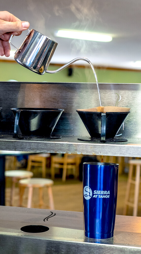 Sierra-at-Tahoe Travel Guide Pour Over Coffee