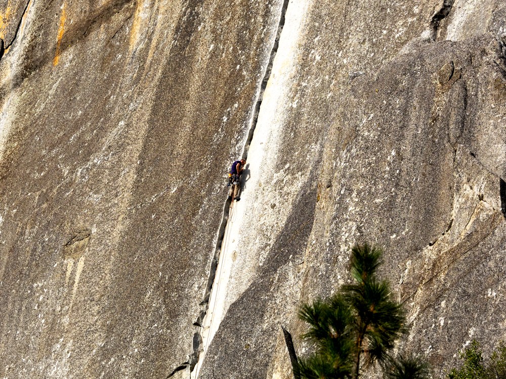 rock climbing winter Yosemite National Park