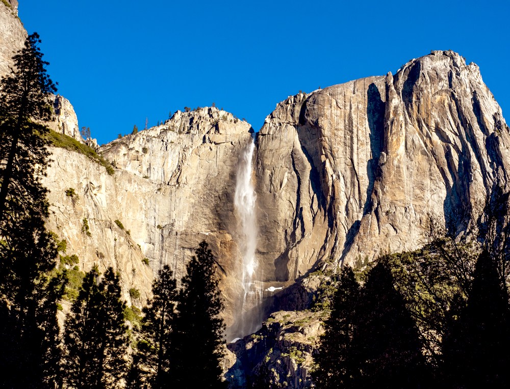 Yosemite Falls National Park Blue Sky