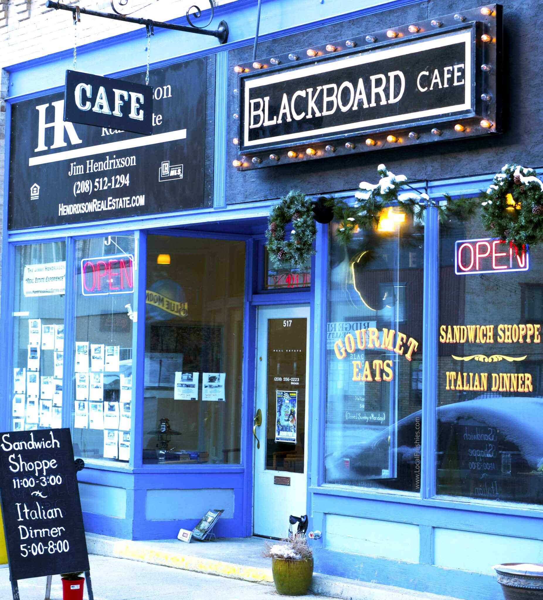 Blackboard Cafe Wallace Idaho Best Sandwich in Idaho