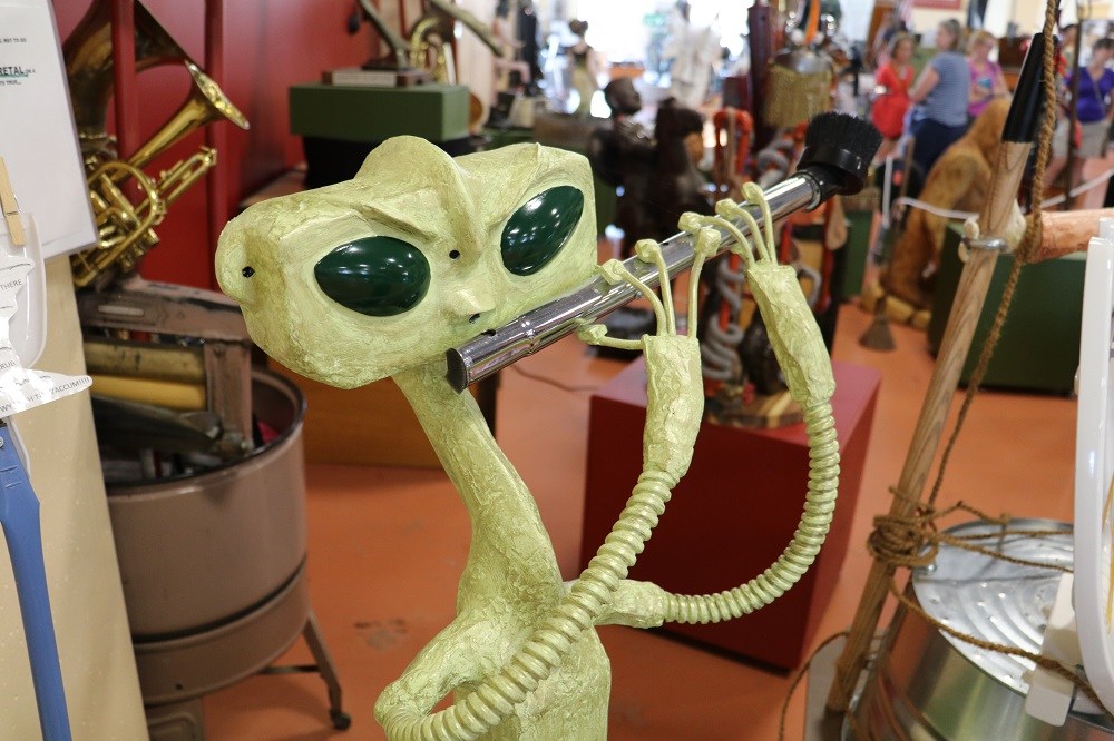 Alien at Museum Of Clean one of the weird places to visit in the US