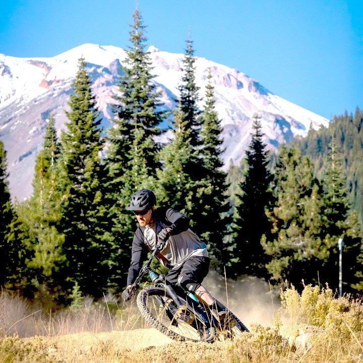 Shasta Ski Park Pink Bike High Speed Cornering