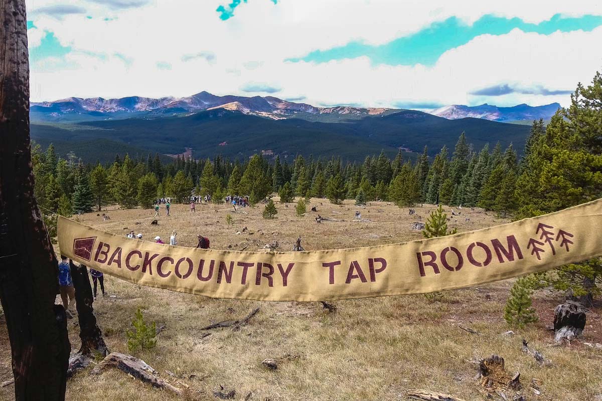 Uplsope Brewing Backcountry Tap Room Colorado Hiking Adventure Free Beer