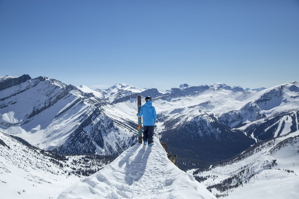 Lake Louise Ski Resort Banff Alberta Canada skiing sunshine winter