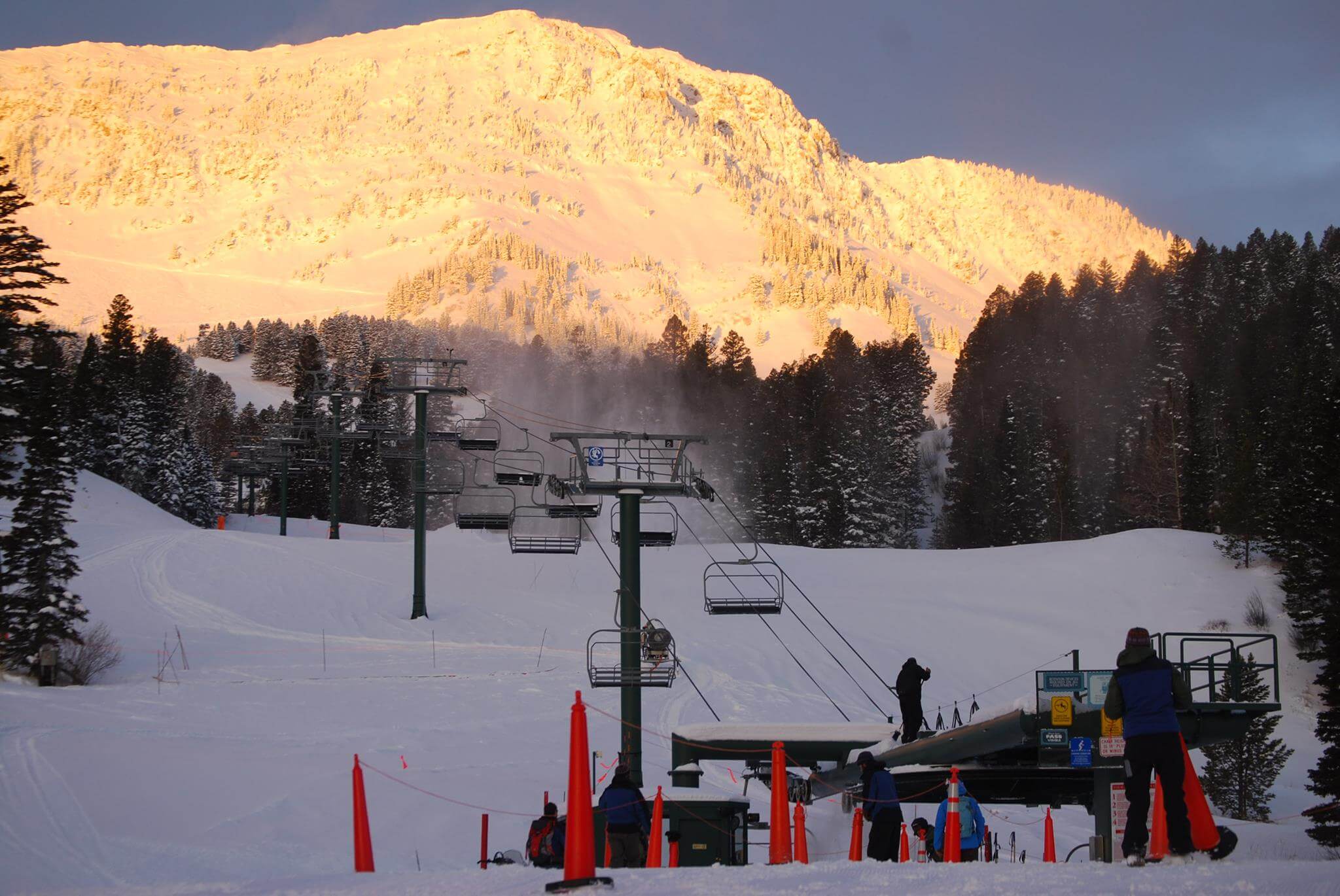 Bridger Bowl ski area near Bozeman Montana