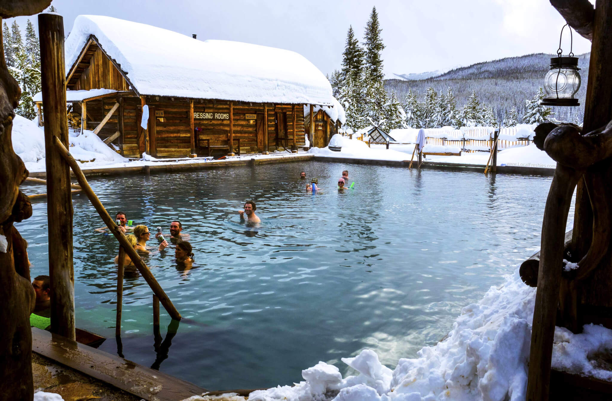 Burgdorf Hot Springs in the Payette National Forest near Brundage Resort by McCall Idaho