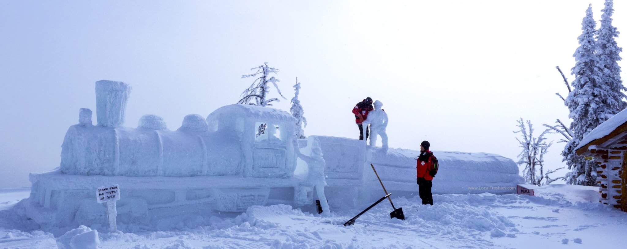 Brundage mountain snow sculptures McCall winter carnival