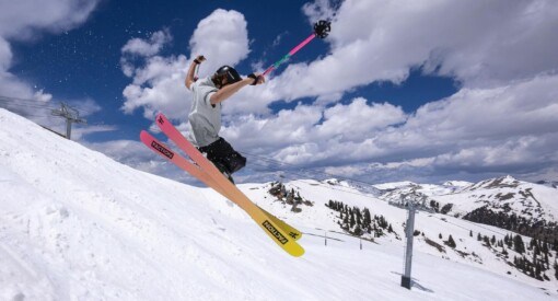 skiing at Arapahoe Basin in the spring