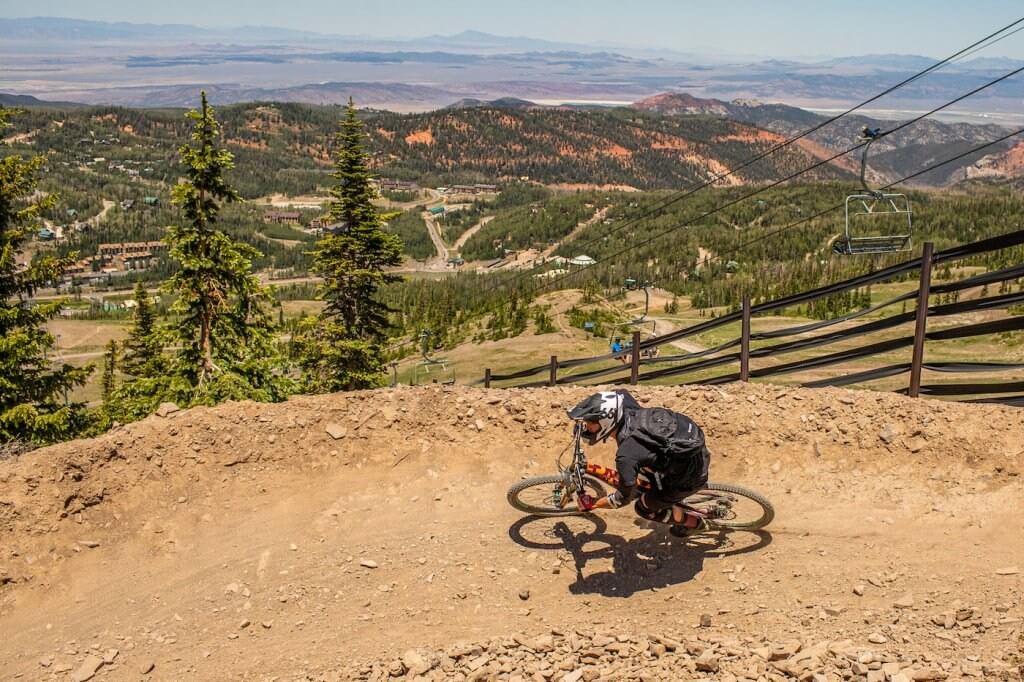 best mountain biking towns mountain biking at Brian Head resort Cedar City Utah