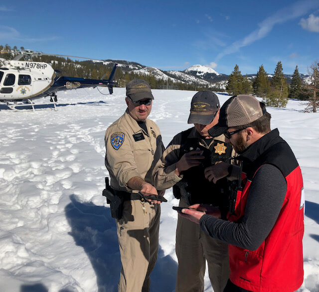 El Dorado Backcountry Ski Patrol in action