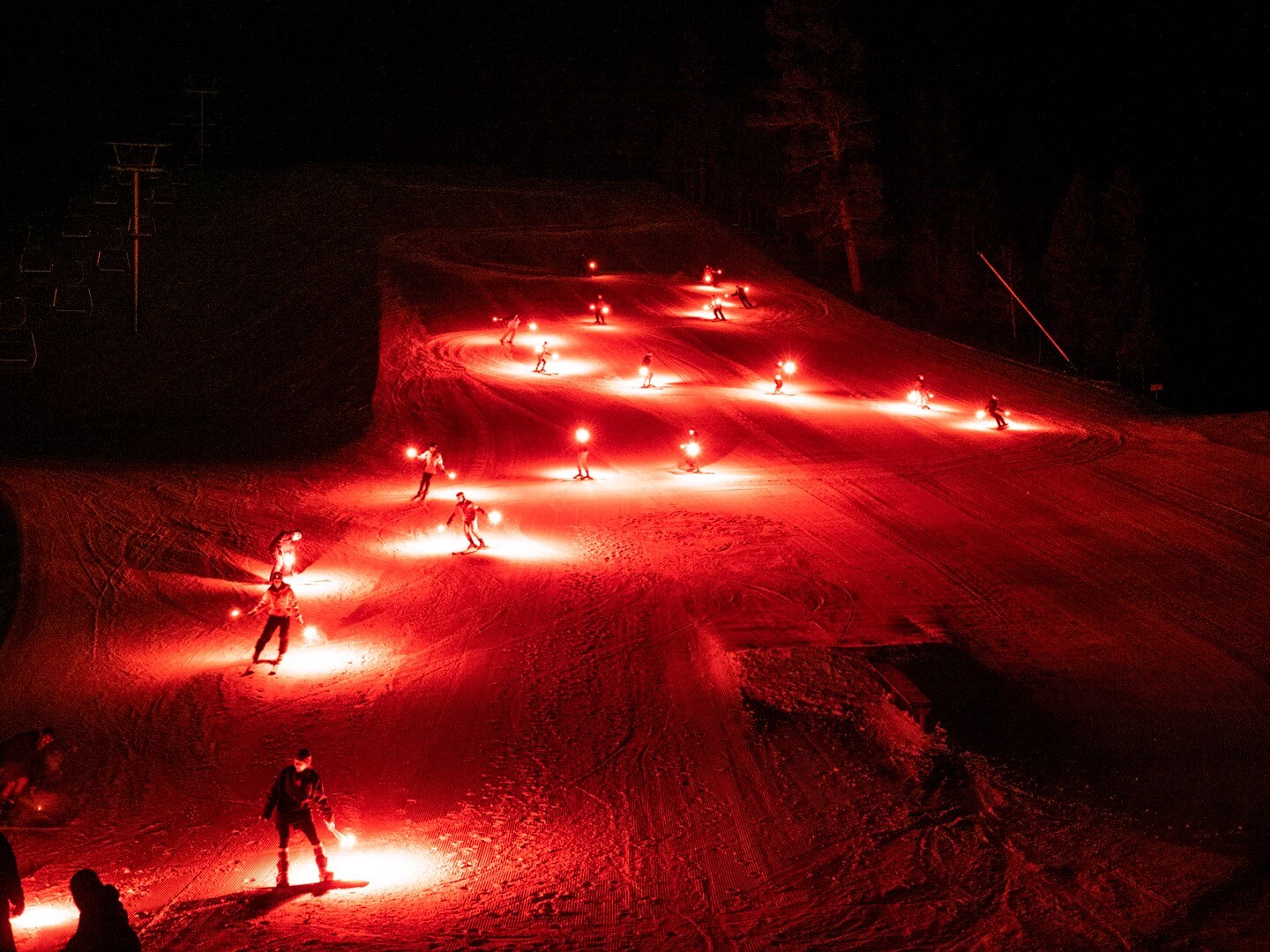 Torchlight Parade at Red River New Mexico