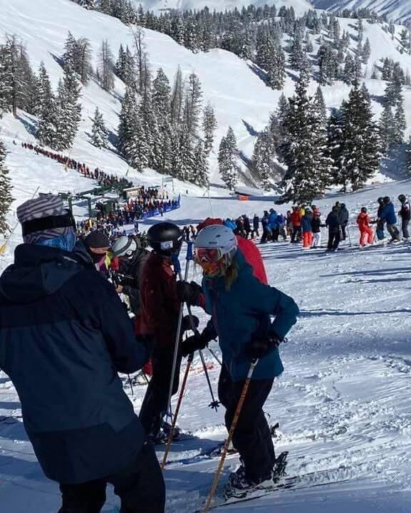Sun Valley Ski Lift Lines on Saturday January 30th