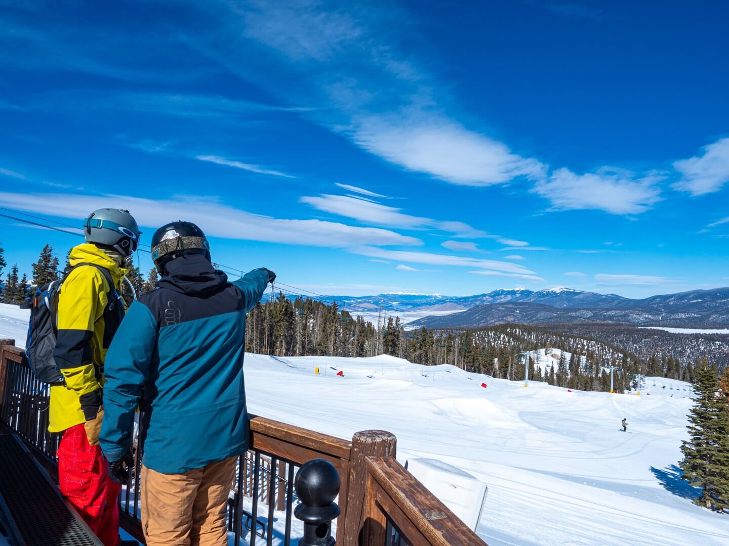 Summit Smokehouse view from the top of Angel Fire Resort