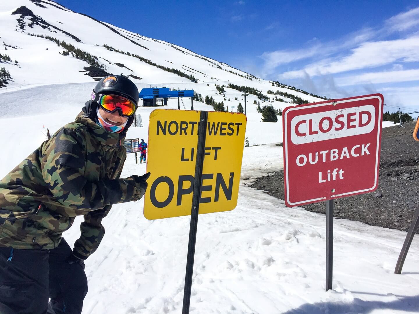 Northwest Chairlift Sign at Mt Bachelor