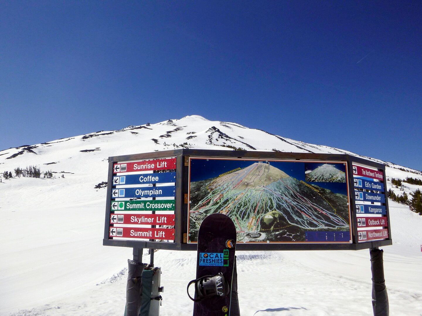 Main Trailmap at Mt Bachelor